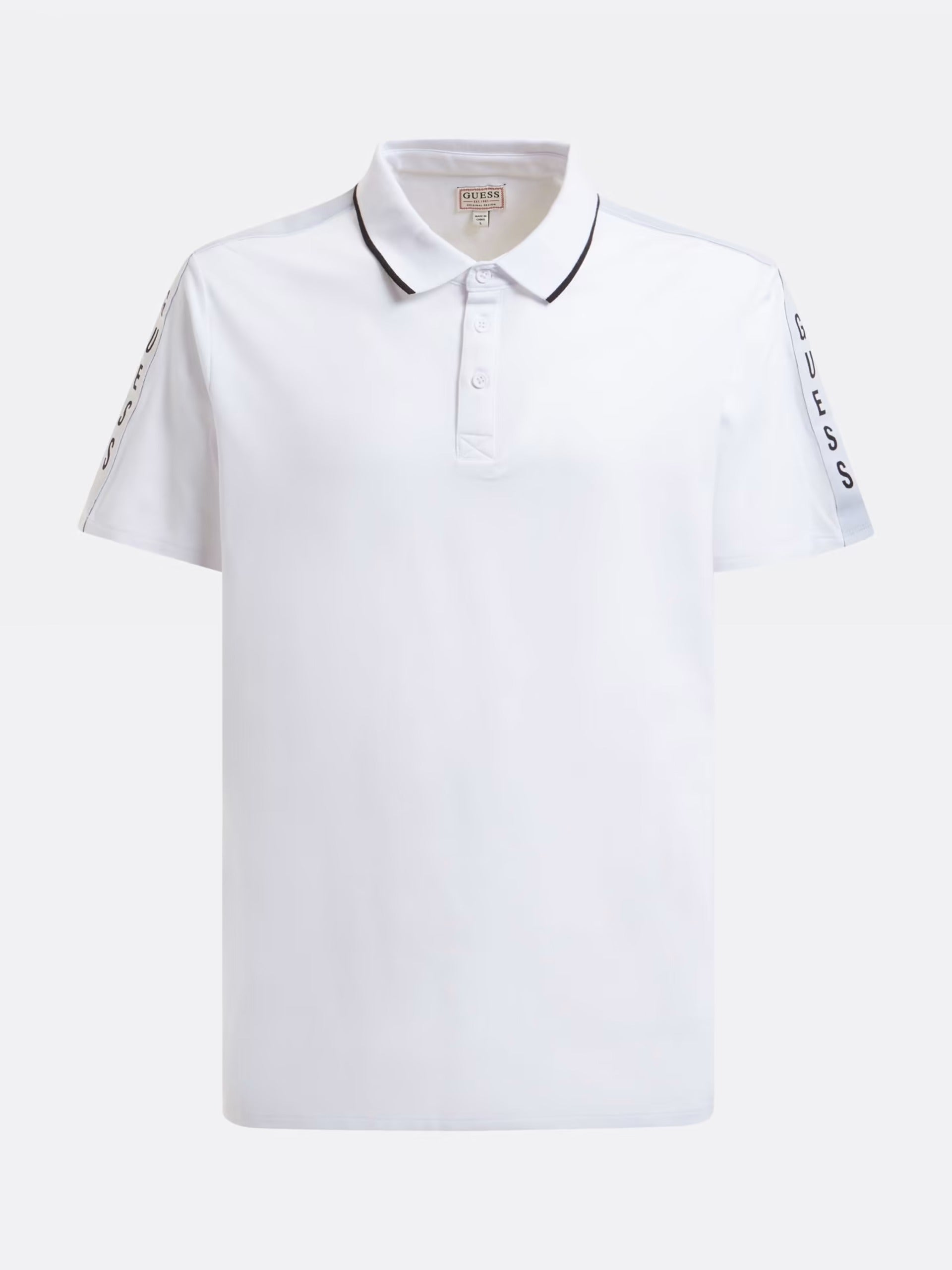 Ss Paul Pique Tape Polo Pure White