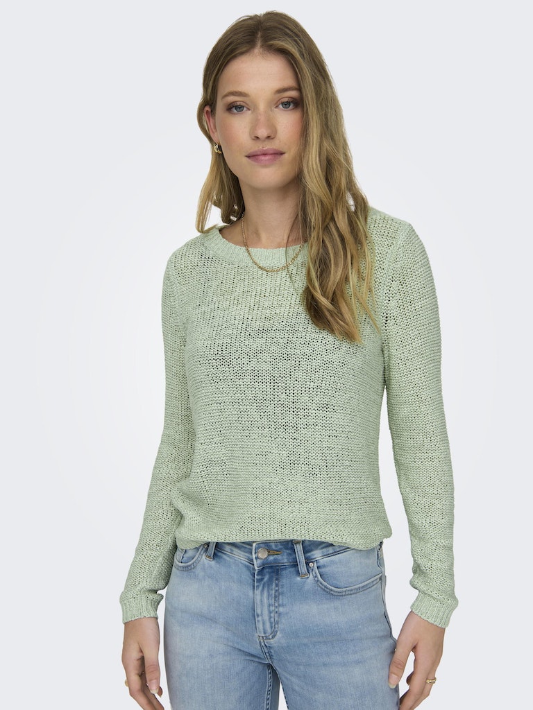 Sueter 15113356 Onlgeena Xo L/S Pullover Knt Noos Subtle Green de Only