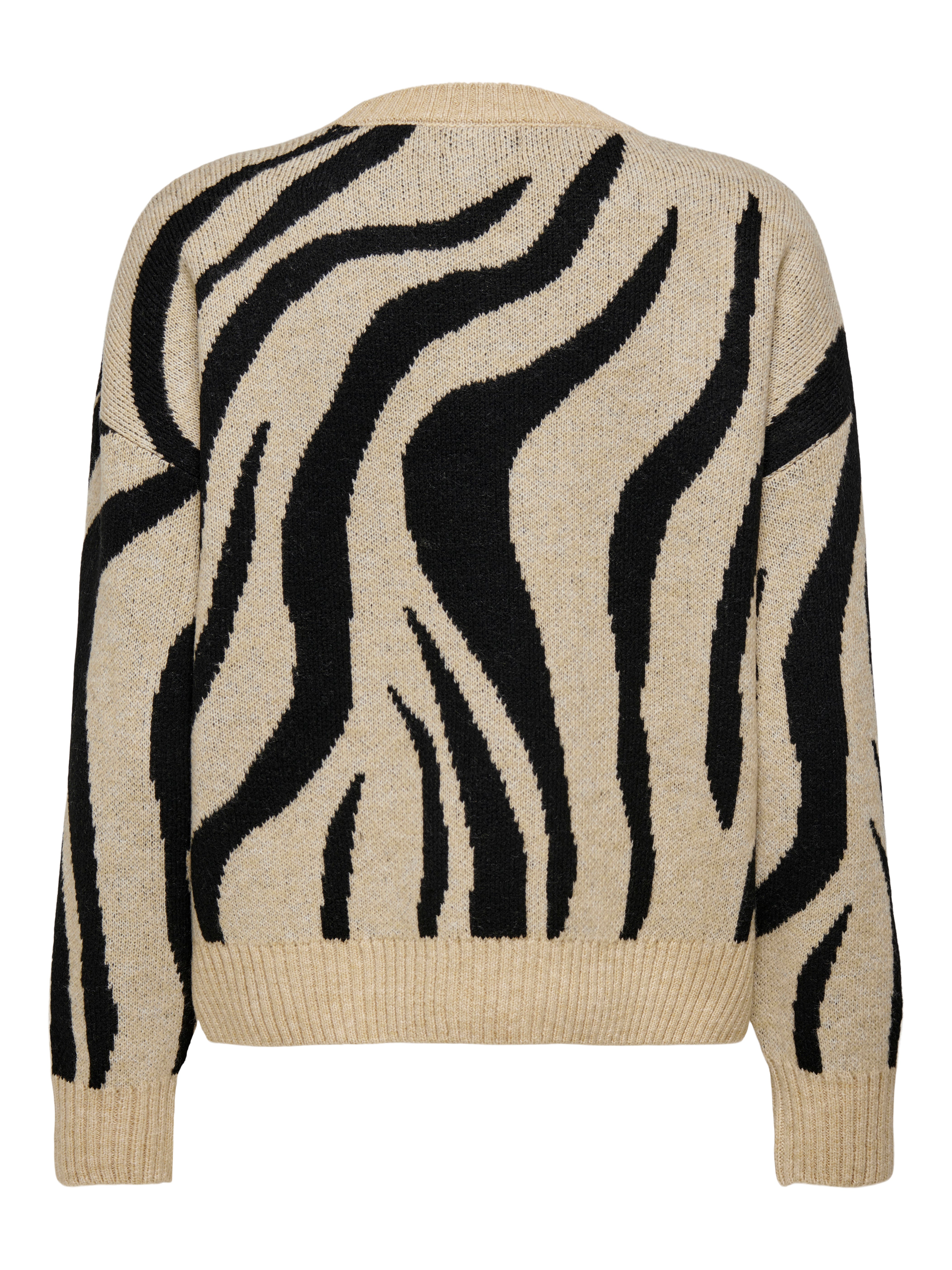 Only Onlhazel Ls O-Neck Jq Knt 15328215 Humus Black