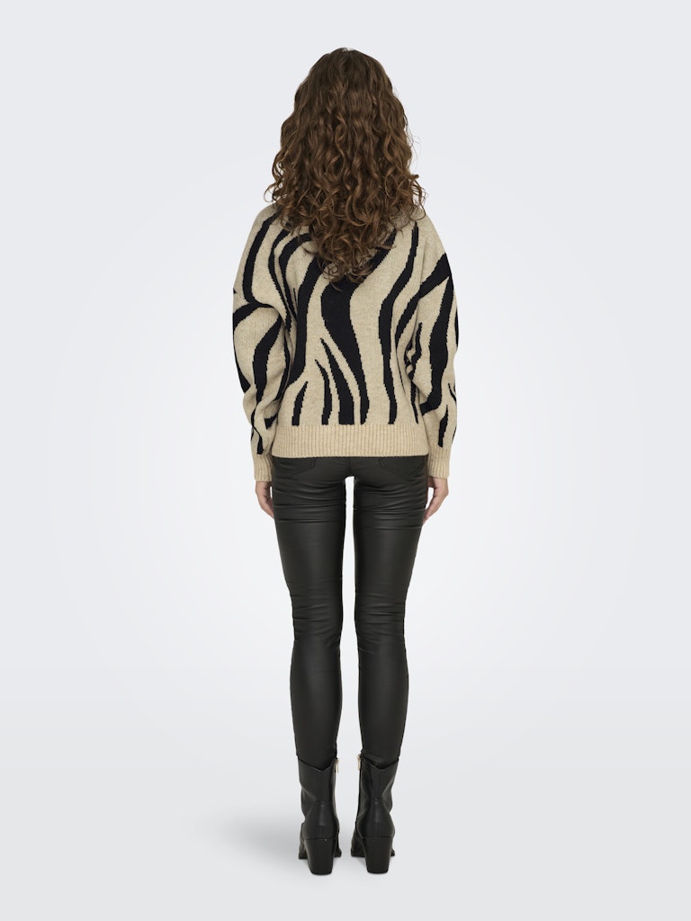 Only Onlhazel Ls O-Neck Jq Knt 15328215 Humus Black