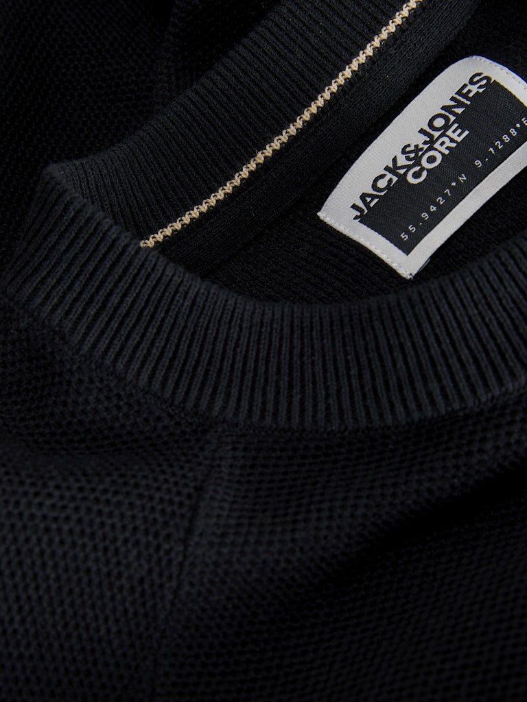 Jack & Jones Jcomazer Knit Crew Neck Jack & Jones Pullover 12266511Black