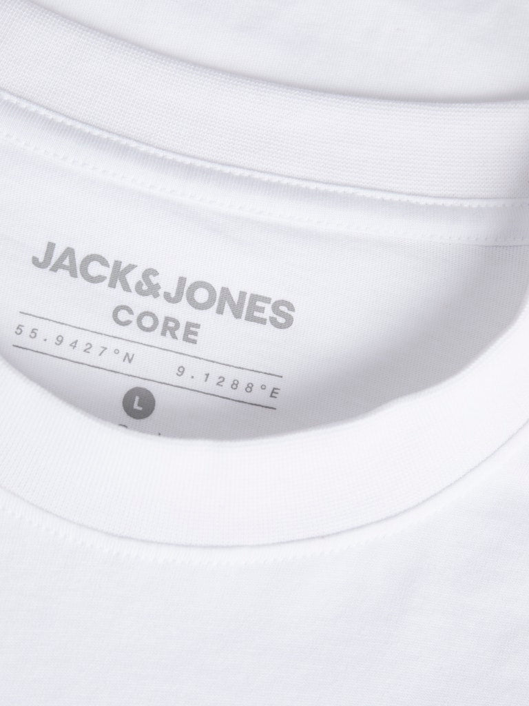 Jack & Jones Jcoalpha Front Print Tee Ss Crew Neck Jack & Jones T-Shirt 12265407Bright White