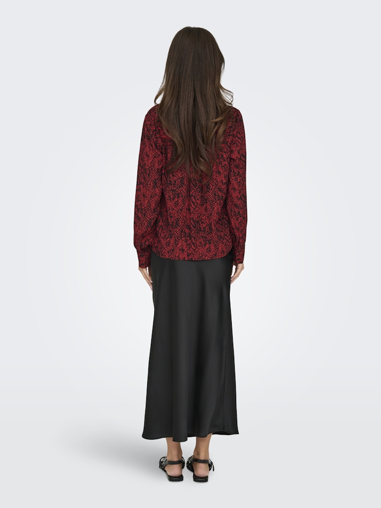 Shirt ONLY Onlshelly Life L/S Shirt Ptm 15332180 High Risk Red Posh punk snake
