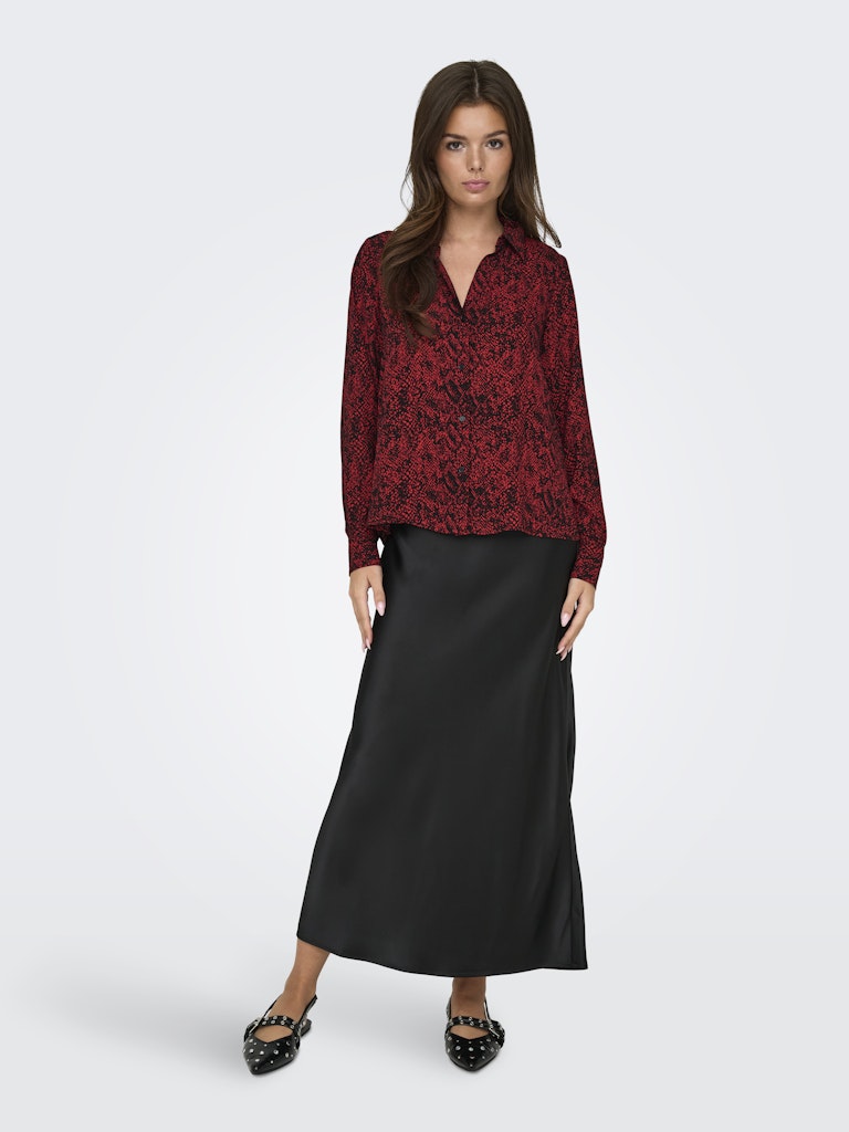 Shirt ONLY Onlshelly Life L/S Shirt Ptm 15332180 High Risk Red Posh punk snake