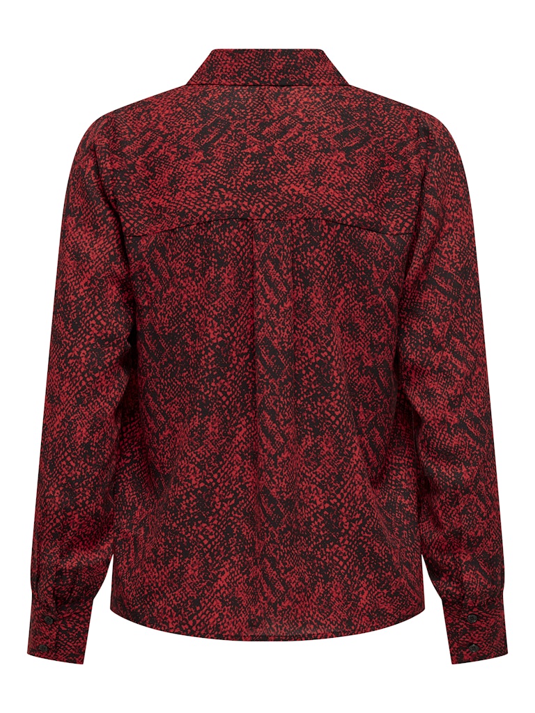 Shirt ONLY Onlshelly Life L/S Shirt Ptm 15332180 High Risk Red Posh punk snake