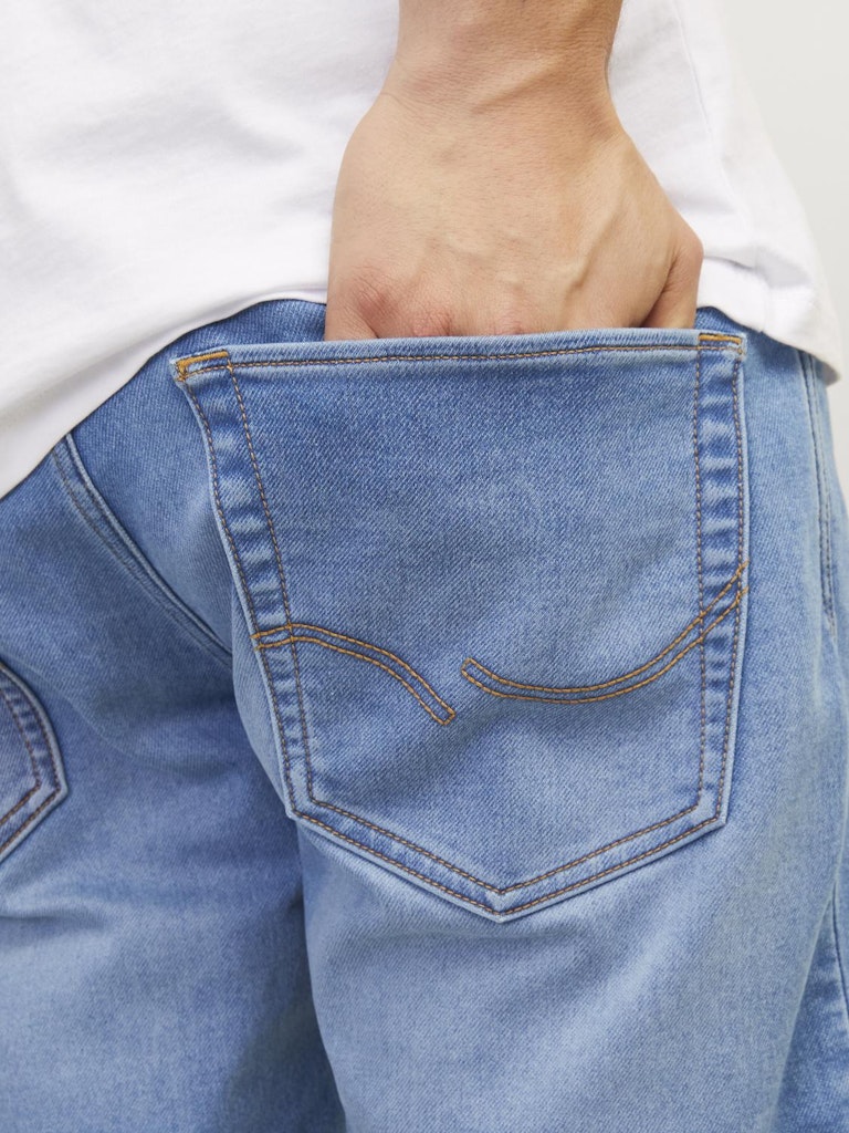 Jjirick Jjicon Shorts Ge 709 I.K Ss24 Sn Blue Denim Mod 12249208 Jack & Jones