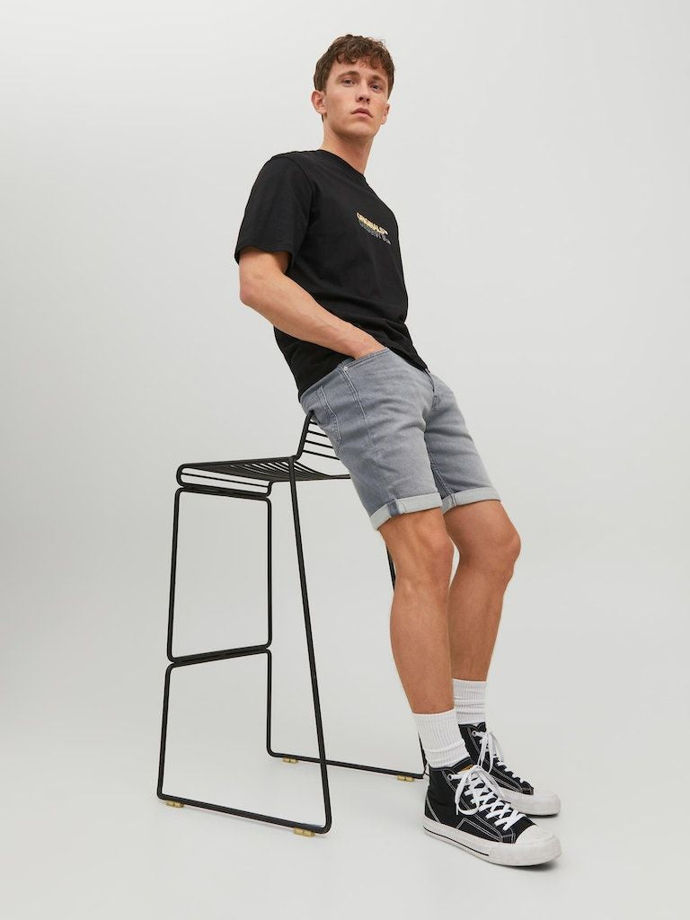 Jjirick Jjicon Shorts Ge 370 I.K Sn Grey Denim