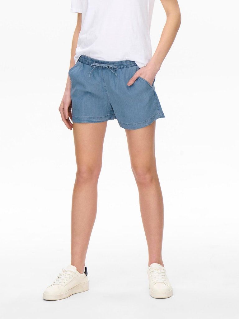 Onlpema Lyocell Life Dnm Shorts Box Medium Blue Denim