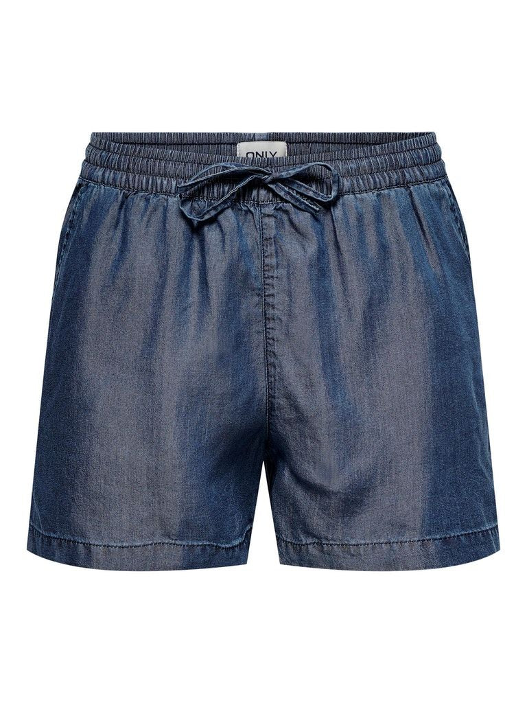 Onlpema Lyocell Life Dnm Shorts Box Dark Blue Denim