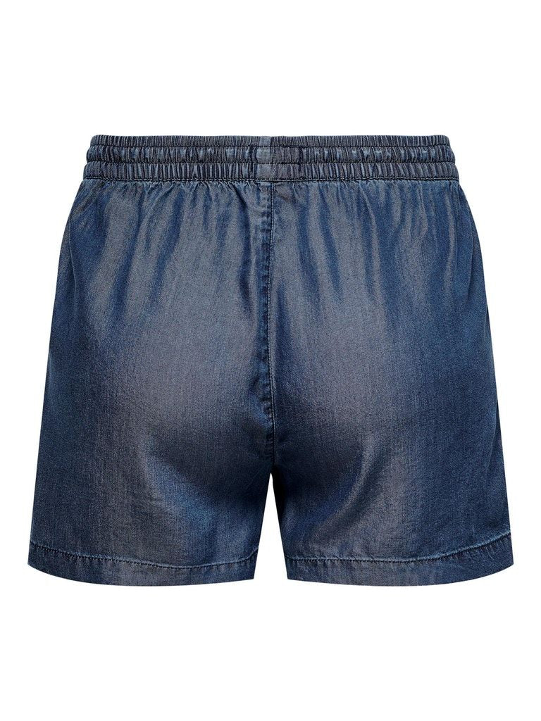 Onlpema Lyocell Life Dnm Shorts Box Dark Blue Denim