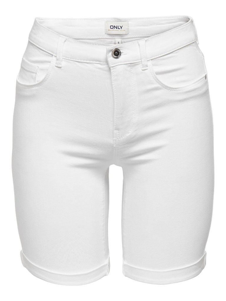 Onlrain Life Mid Long Shorts Noos White