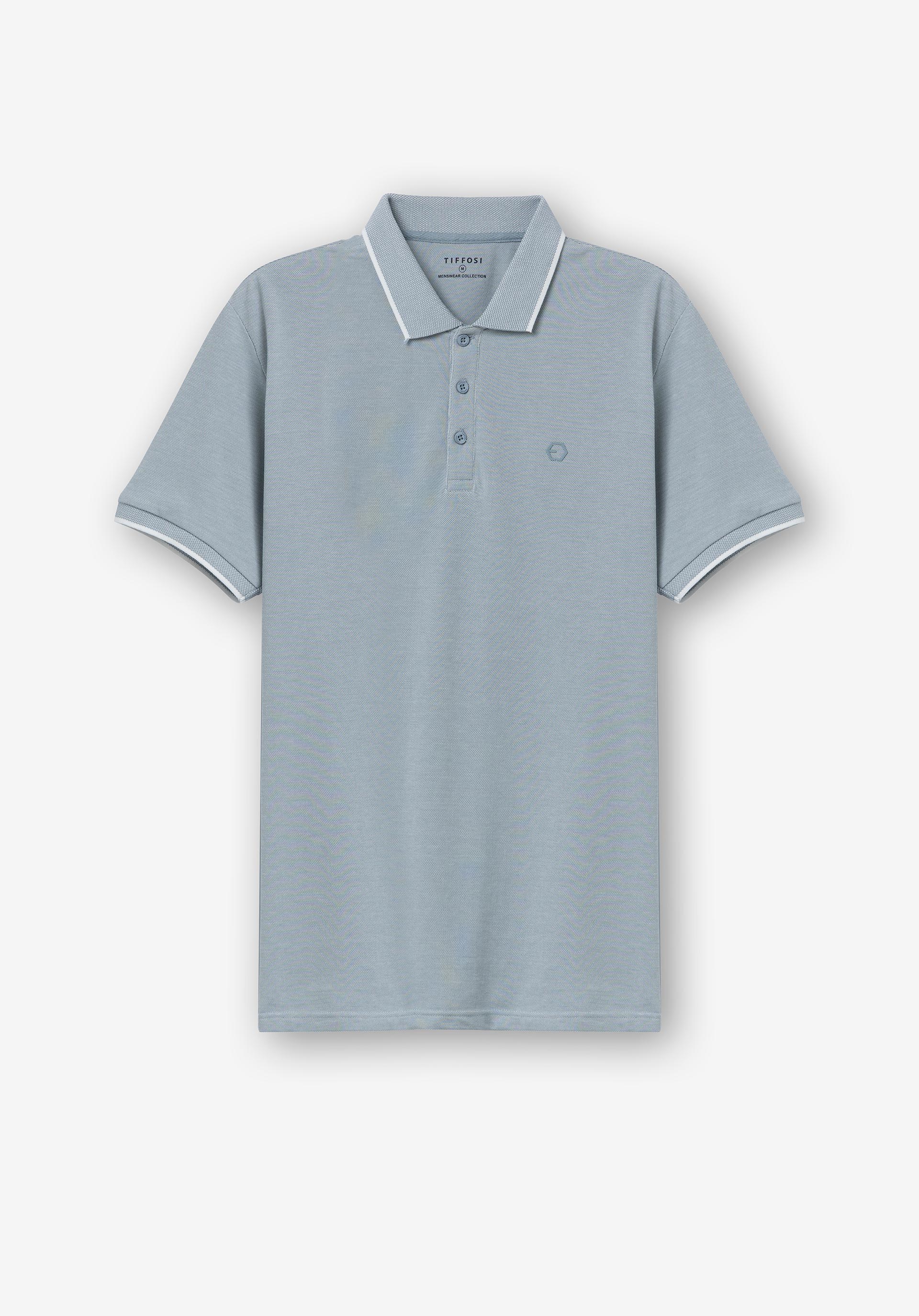 Polo Theo modelo 10054107 713 Azul de Tiffosi