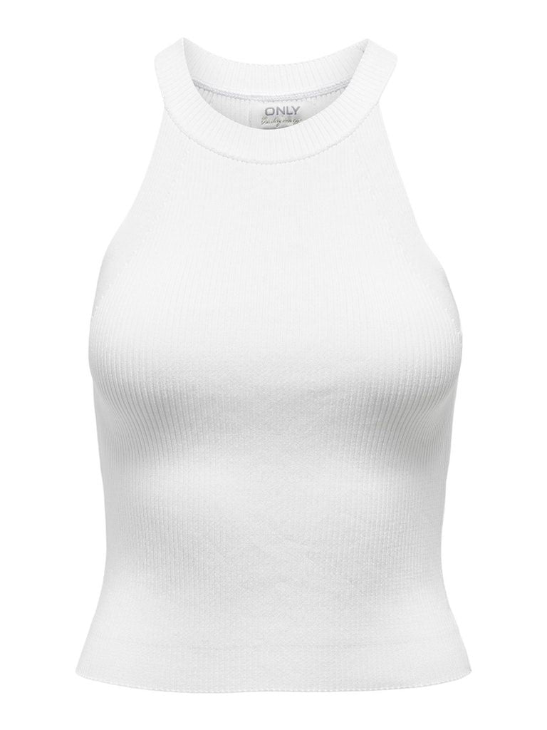 Onledna Halterneck Top Knt Noos Cloud Dancer