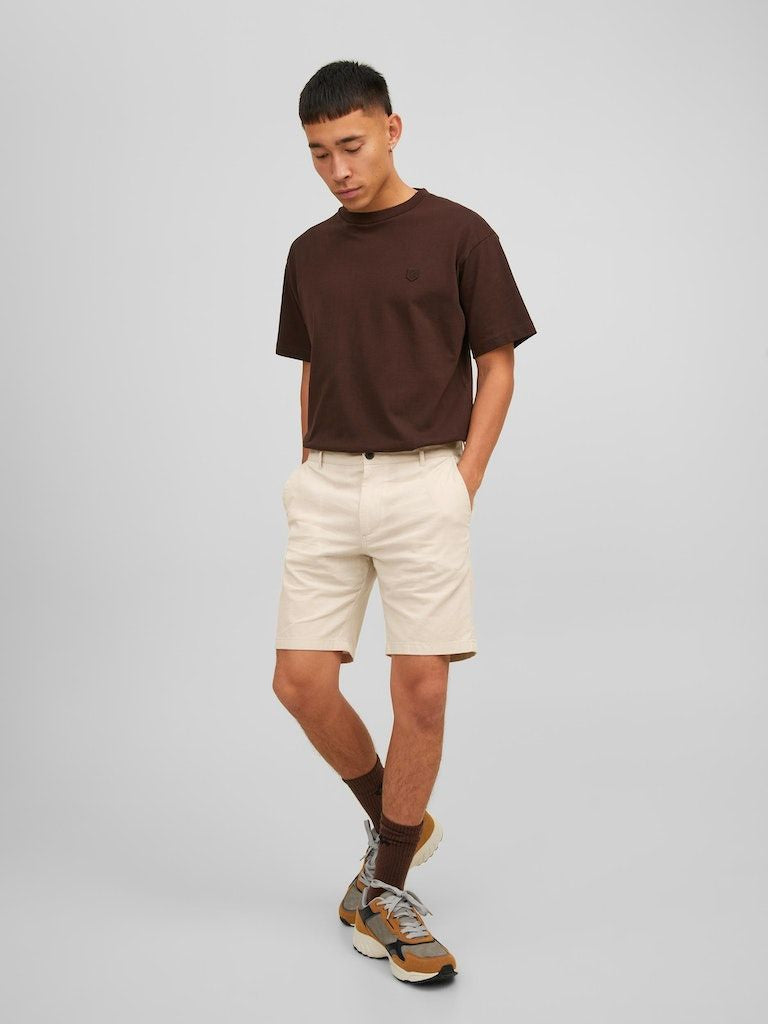 Jpstdave Jjlinen Shorts Moonbeam