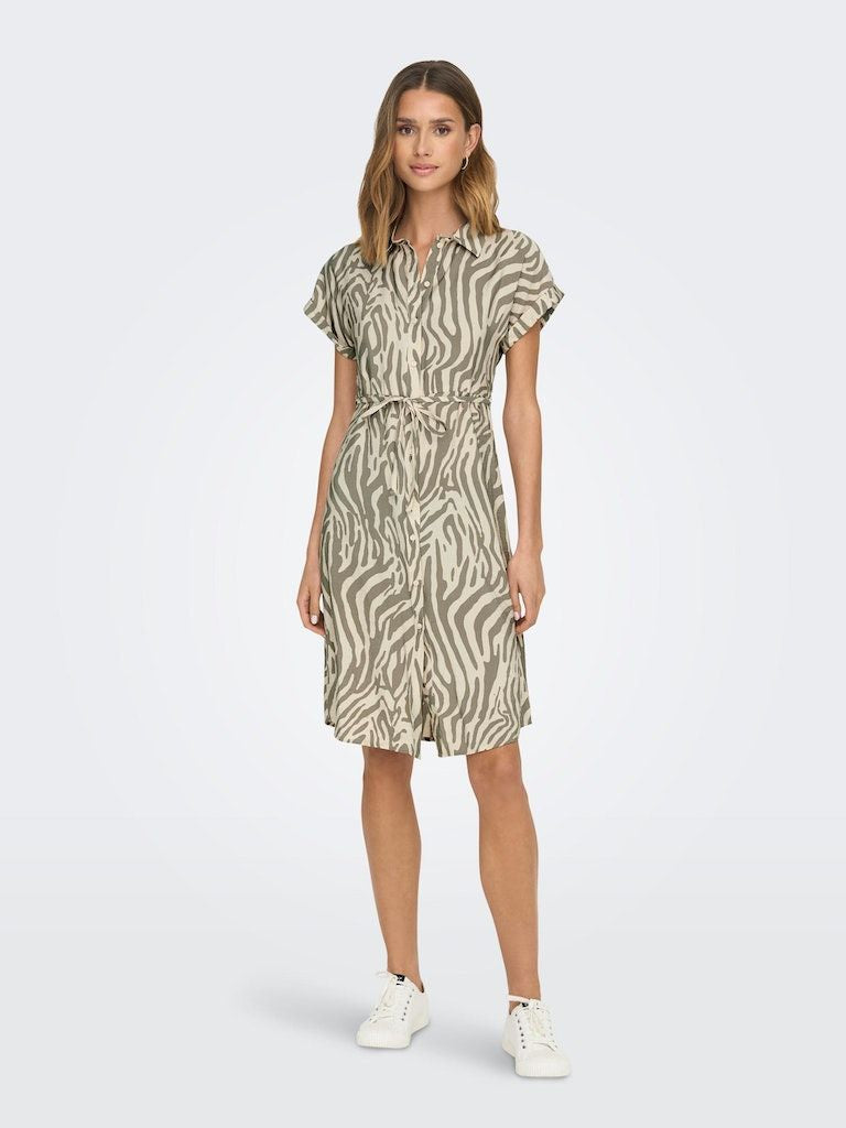 Jdycamille S/S Shirt Dress Wvn Sandshell