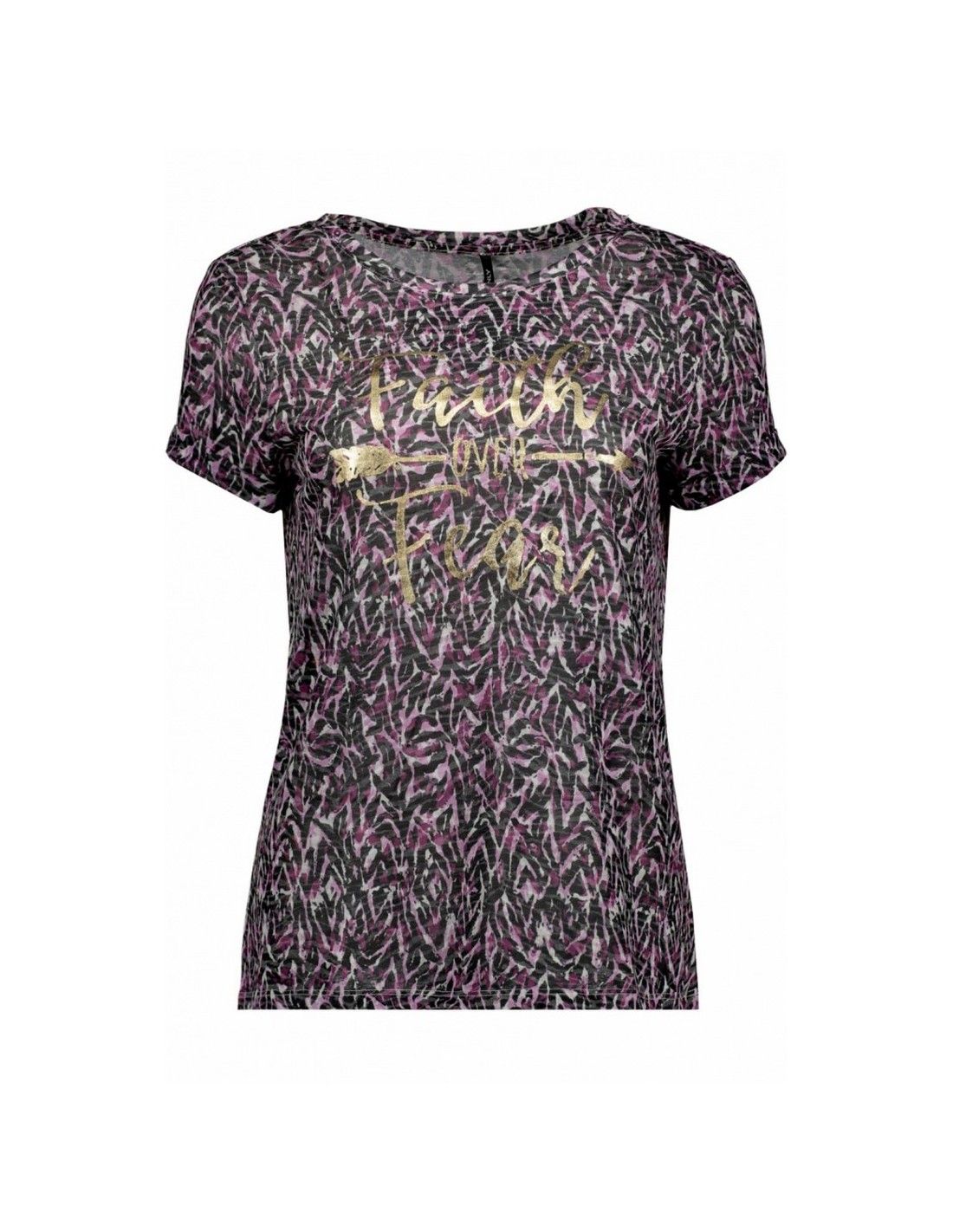 Onlrilla S/S O-Neck Top Box Jrs Purple Wine