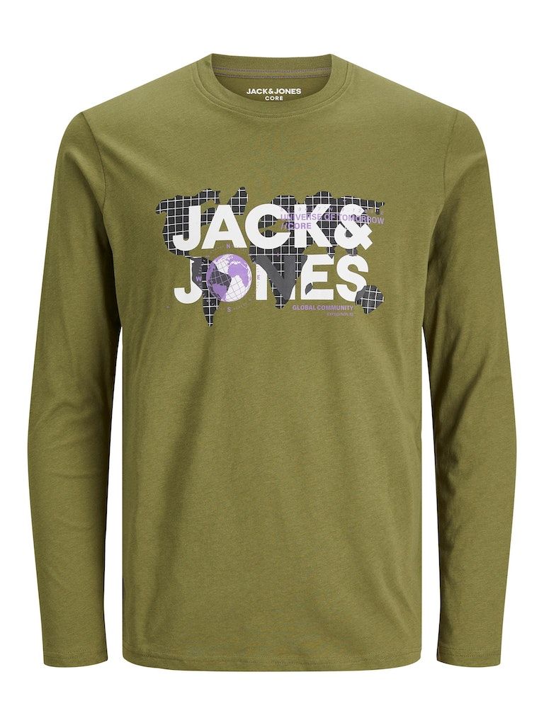 Jcodust Tee Ls Crew NeckOlive Branch