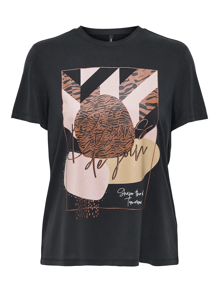 Onlfree Life Modal S/S Atelier Top JrsBlack Bisous
