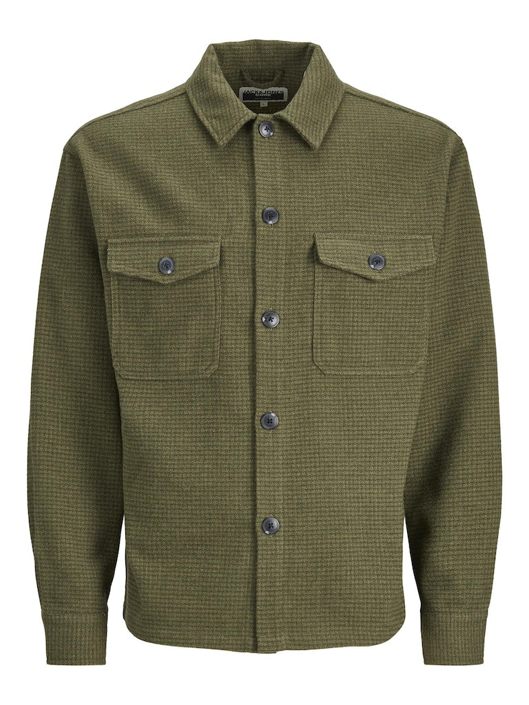 Jcogrid Eddie Wool Blend Overshirt LsOlive Night