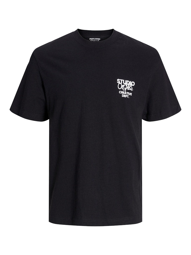 Jorsilverlake Back Tee Ss Crew NeckBlack