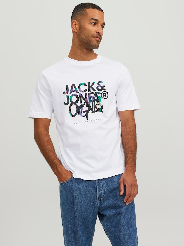 Jorsilverlake Tee Ss Crew Neck LnBright White