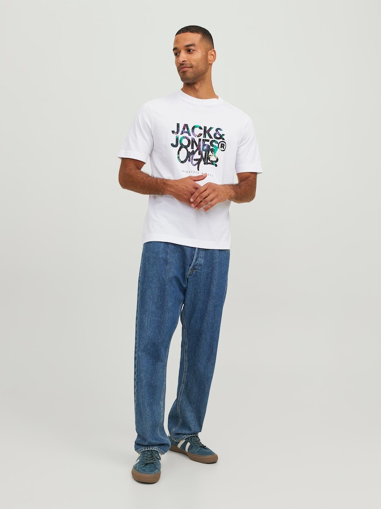 Jorsilverlake Tee Ss Crew Neck LnBright White