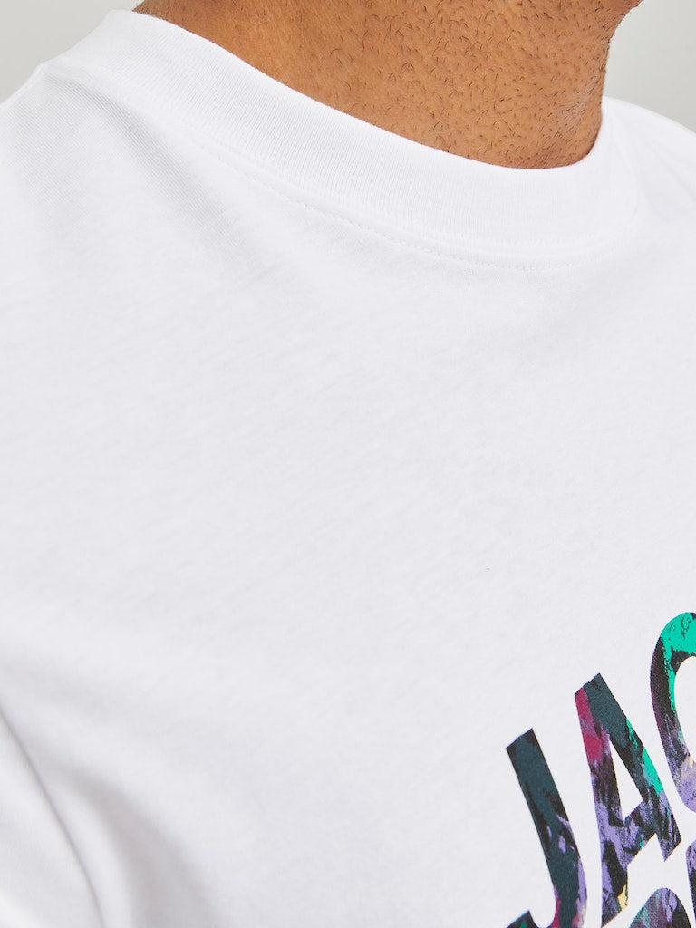 Jorsilverlake Tee Ss Crew Neck LnBright White