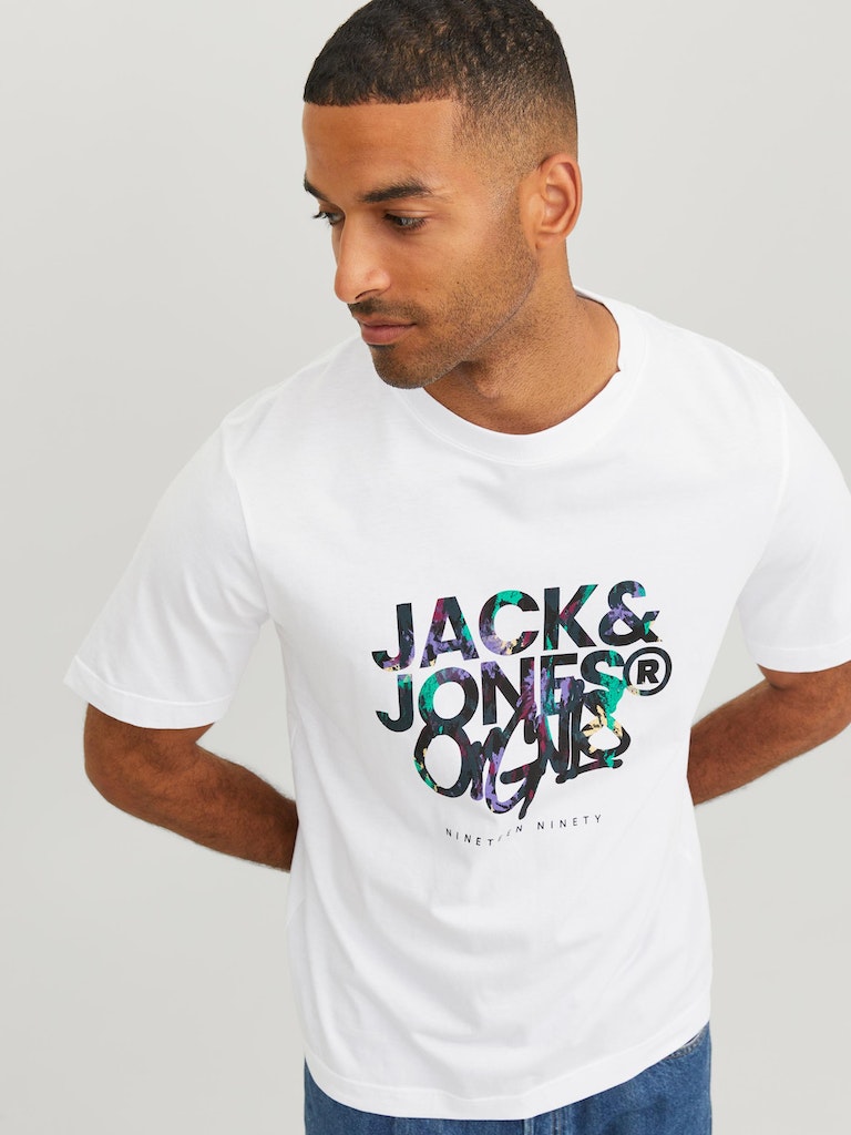 Jorsilverlake Tee Ss Crew Neck LnBright White