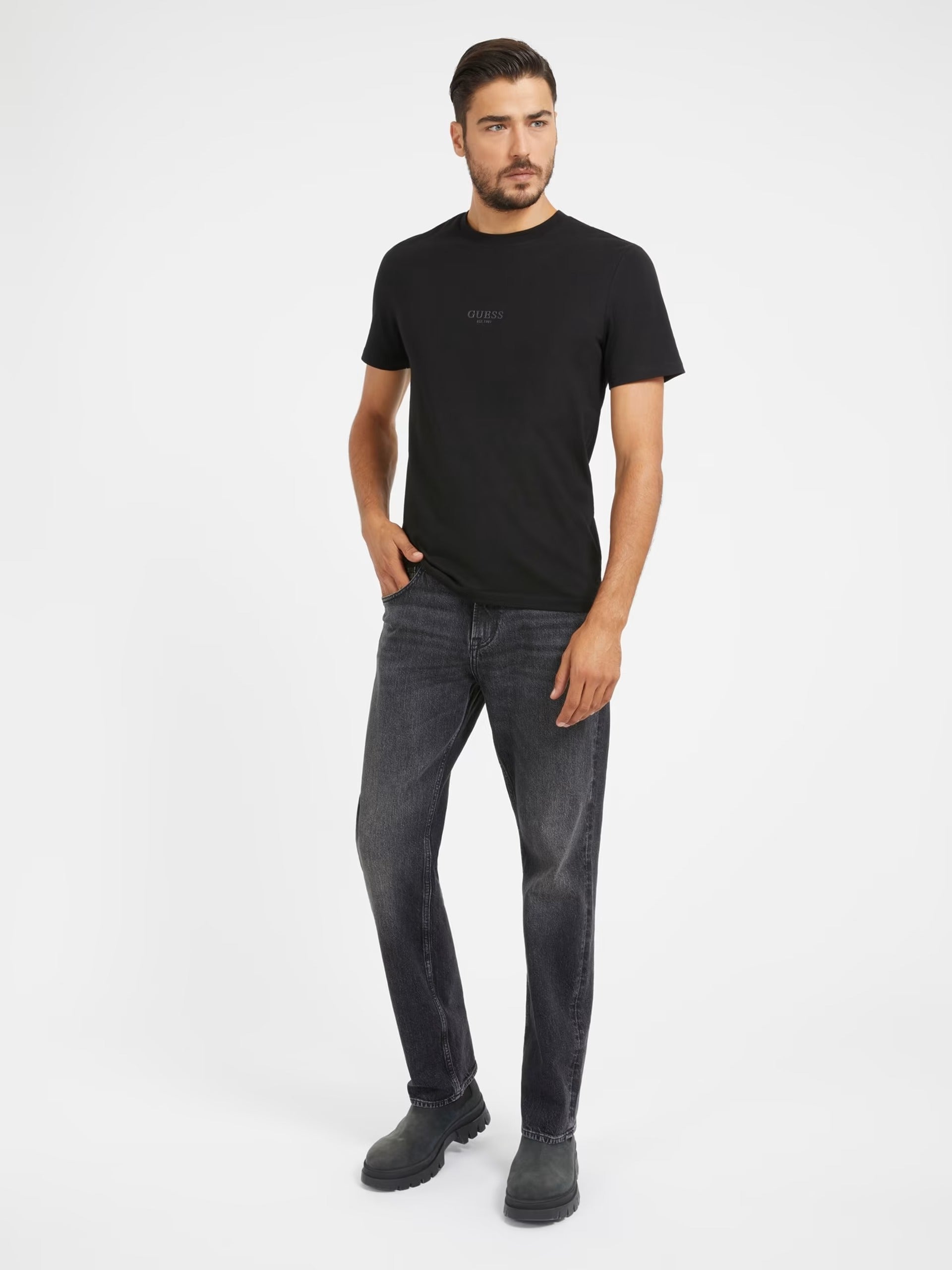 Guess Aidy Cn Ss Tee Jet Black A996 M2YI72/I3Z14/JBLK