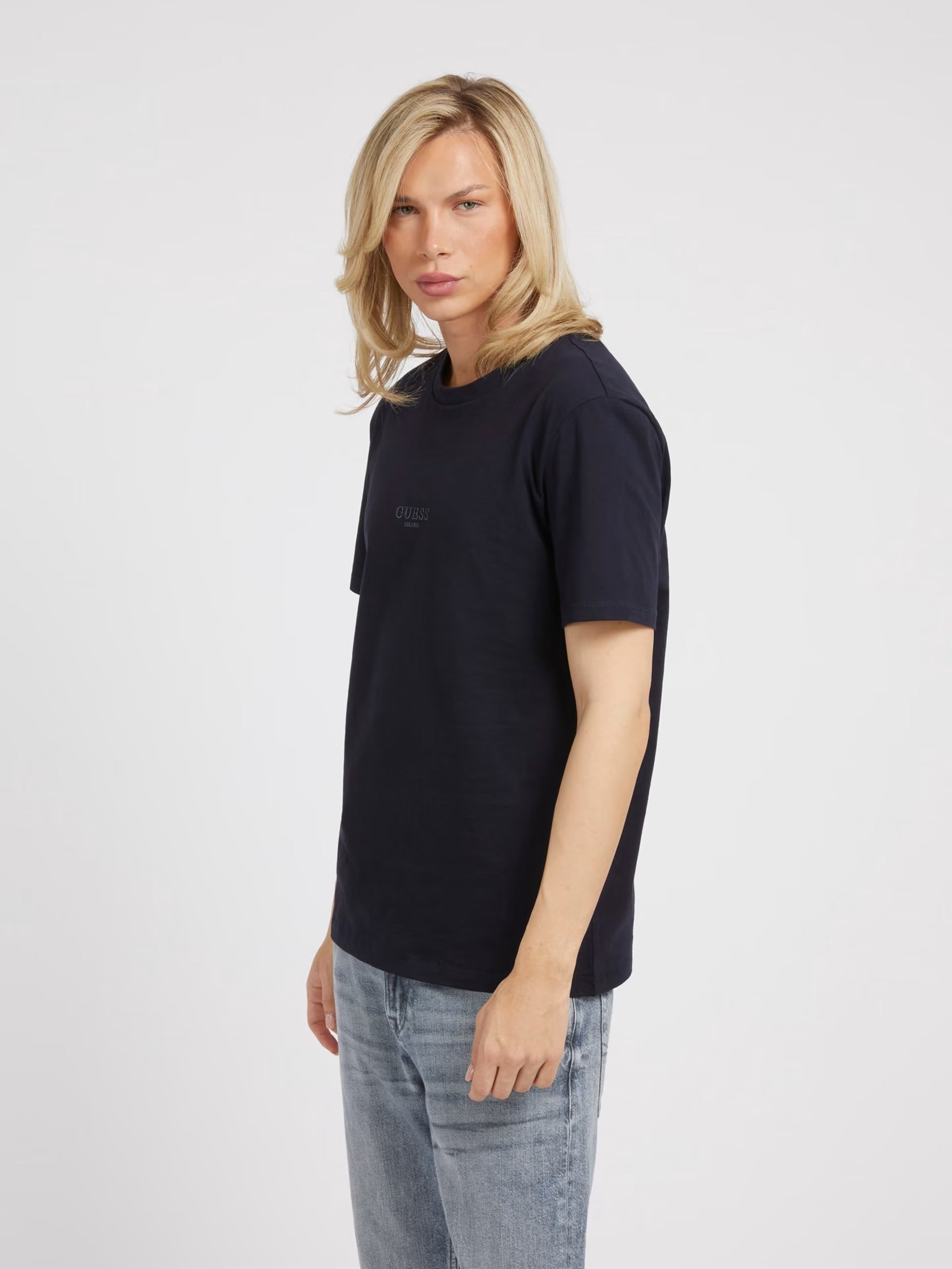 Guess Aidy Cn Ss Tee Smart Blue M2YI72/I3Z14/G7V2