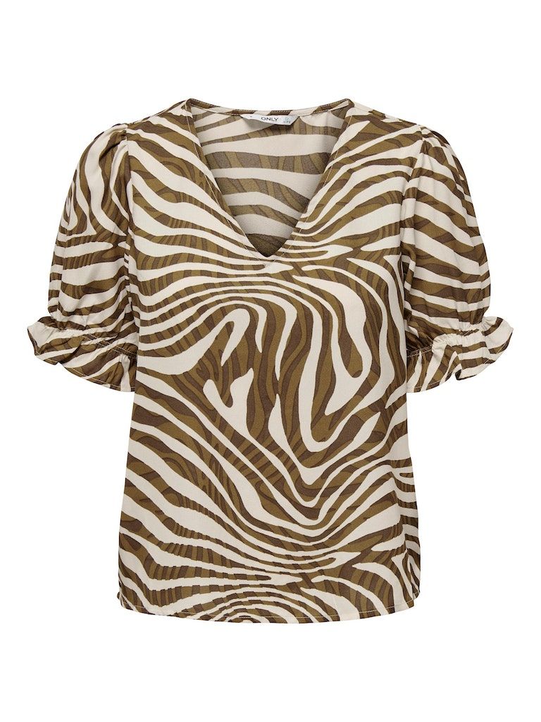 Onlchicago Life S/S Frill Top PtmCarafe West untamed2