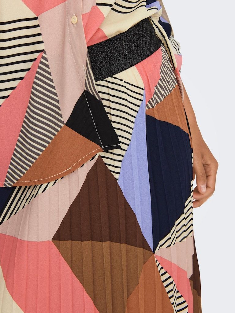 Onlsimone Life Midi Plisse Skirt PtmConfetti Poetic graphic