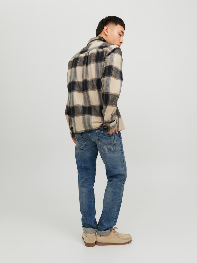 Jjdarren Flannel Check Overshirt LsMoonbeam