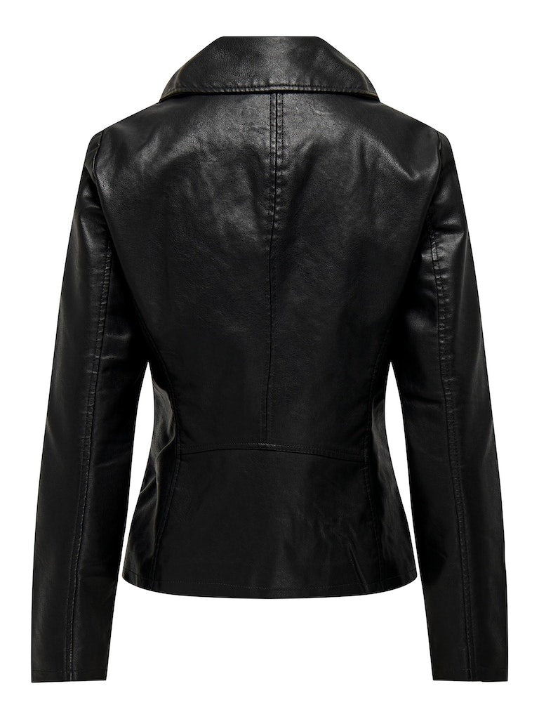 Onlnewmelisa Faux Leather Biker Cc OtwBlack