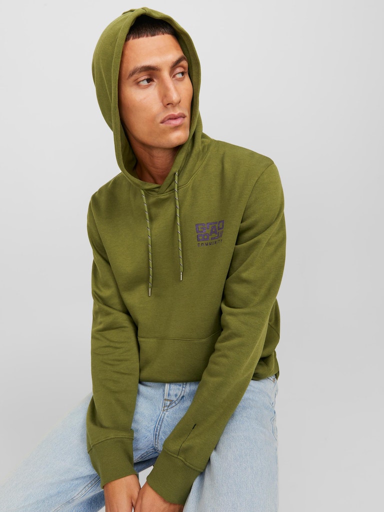 Jcowaffle Backprint Sweat HoodOlive Branch