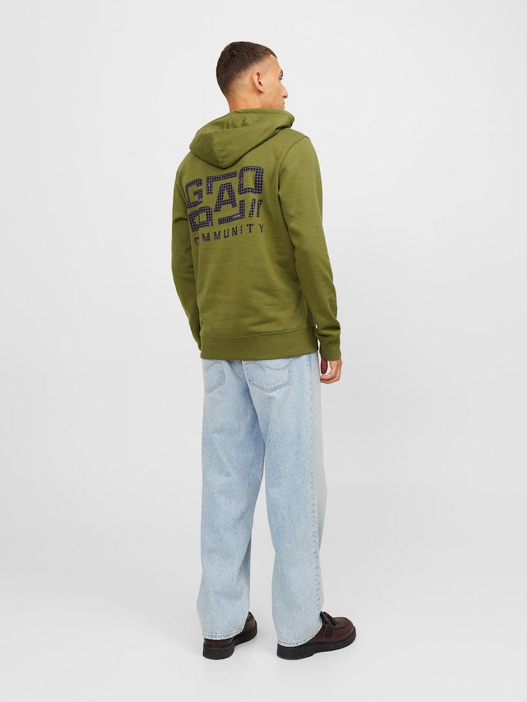 Jcowaffle Backprint Sweat HoodOlive Branch