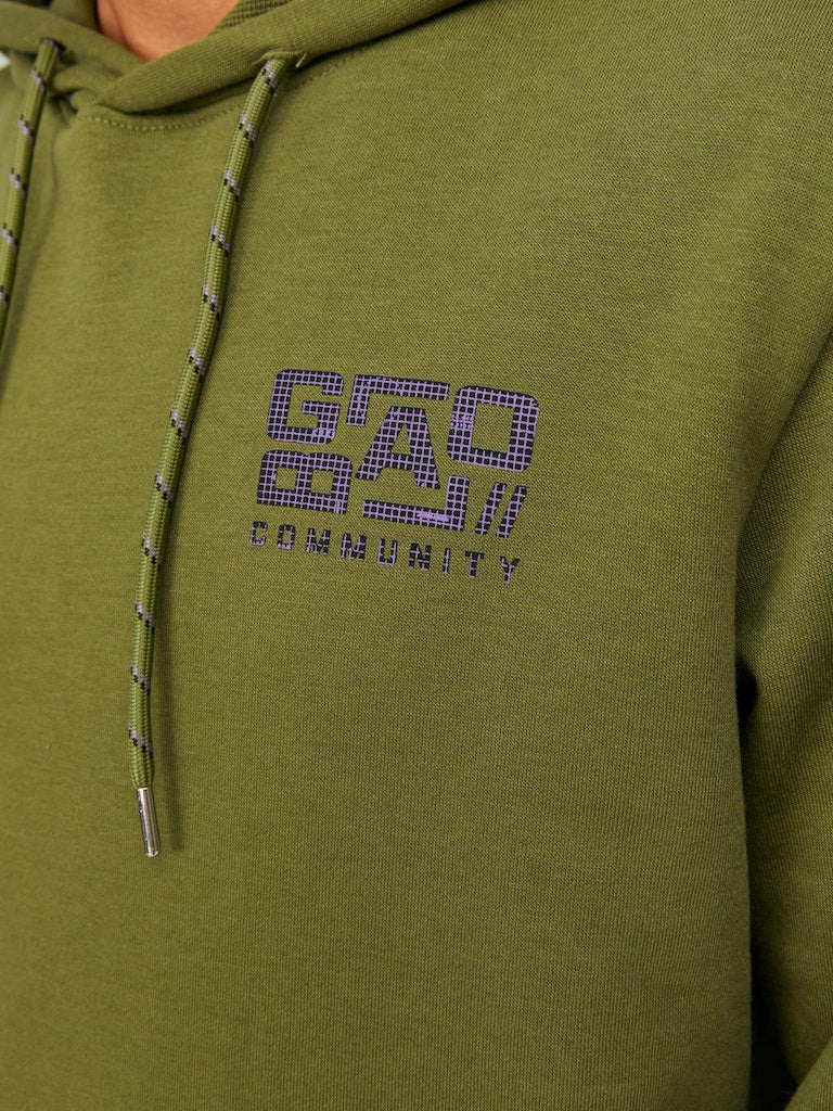 Jcowaffle Backprint Sweat HoodOlive Branch