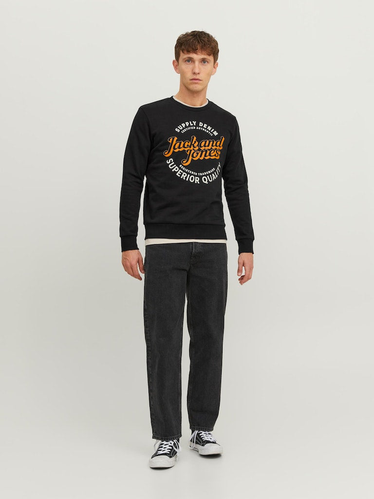 Jjmikk Sweat Crew NeckBlack BIG