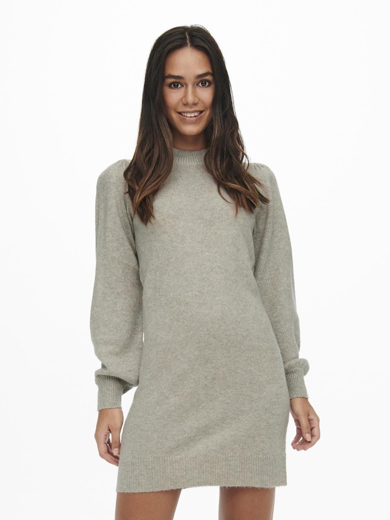 JDY Jdyrue L/S High Neck Dress Knt Noos 15238237 Chateau Gray Melange
