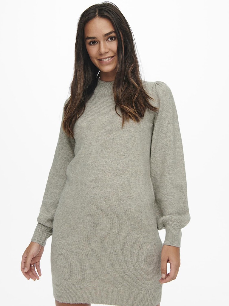 JDY Jdyrue L/S High Neck Dress Knt Noos 15238237 Chateau Gray Melange