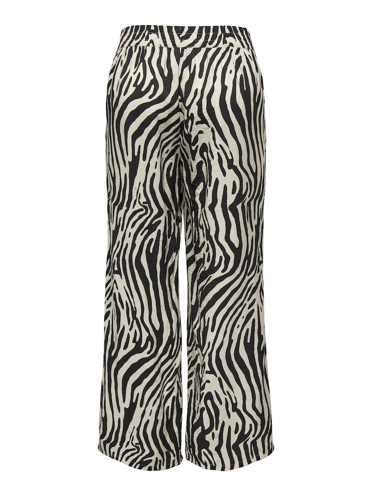 Pantalón 15286473 Jdycamille Mw Wide Pant Wvn Tapioca Black Zebra de Only