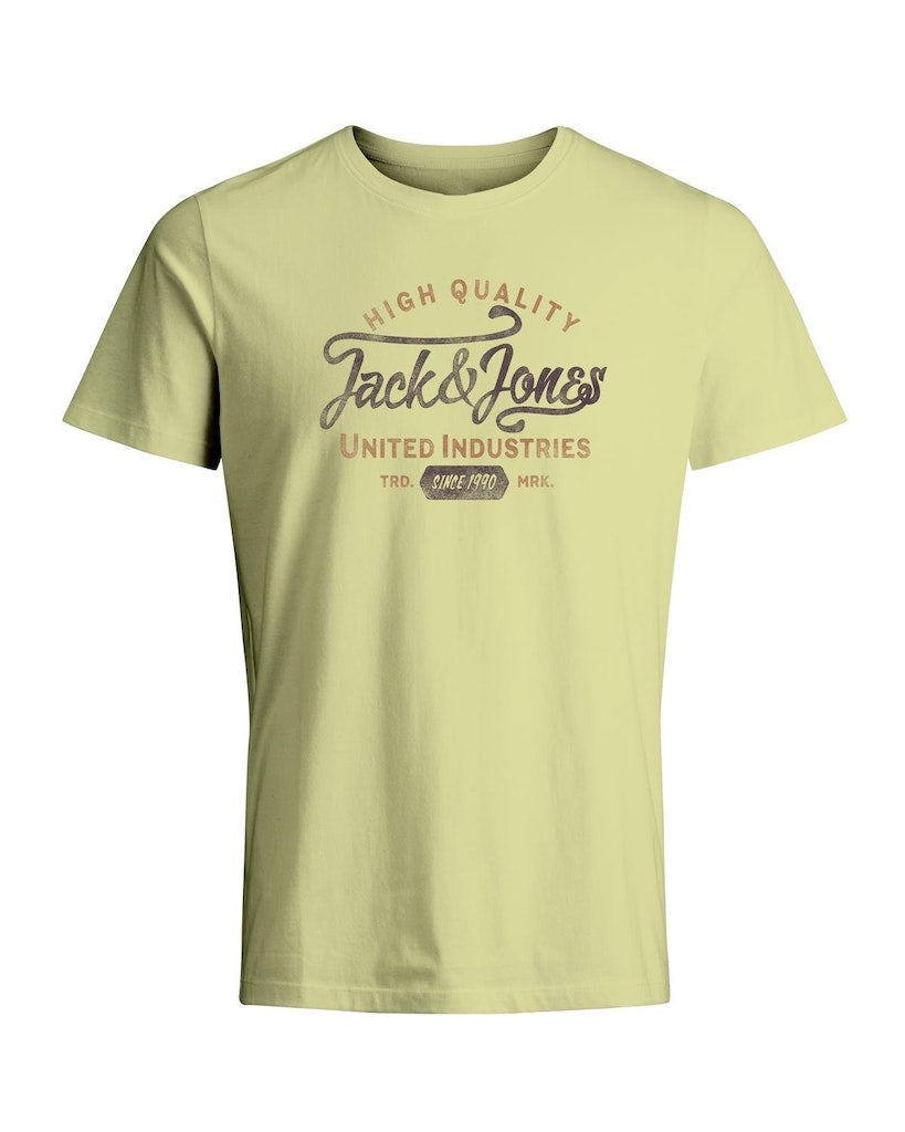 Jprblulouie Ss Tee Pale Lime Yellow 12259674 Jack & Jones