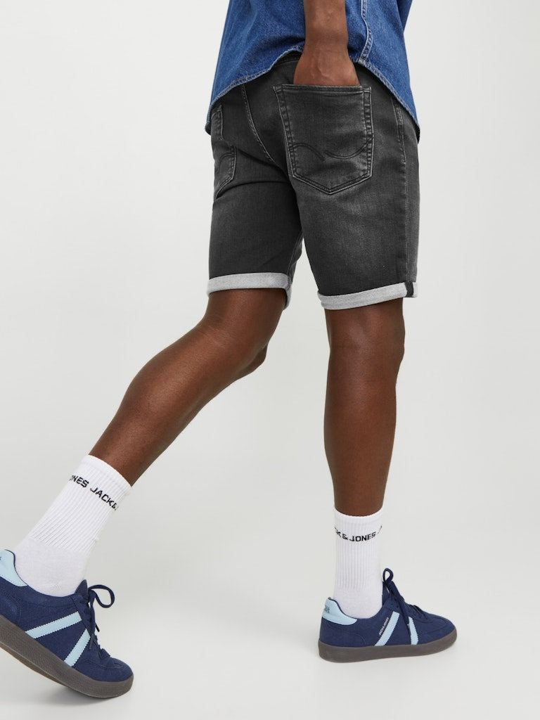 Jjirick Jjicon Shorts Sq 612 I.K Ss24 Sn Black Denim 12252246 Jack & Jones