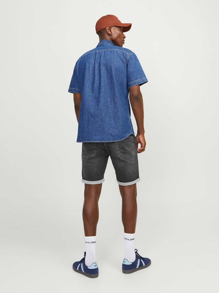 Jjirick Jjicon Shorts Sq 612 I.K Ss24 Sn Black Denim 12252246 Jack & Jones