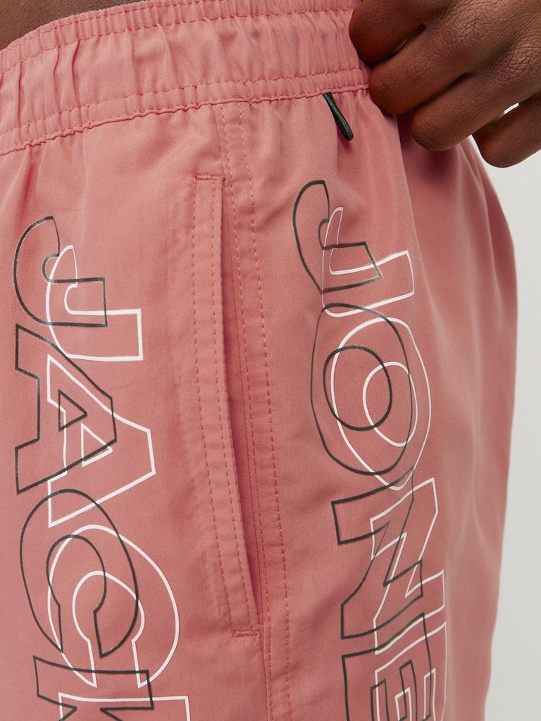 Jpstfiji Jjswim Double Logo 12253118 Sn Ly Hot Coral de jack & Jones