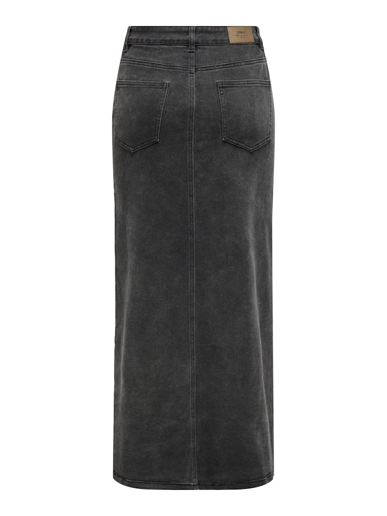 Onlkita Button Maxi Dnm Skirt Gua Washed Black