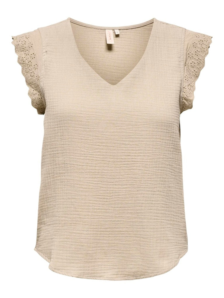 Onlthyra Sl Mix Top Noos Wvn Oxford Tan