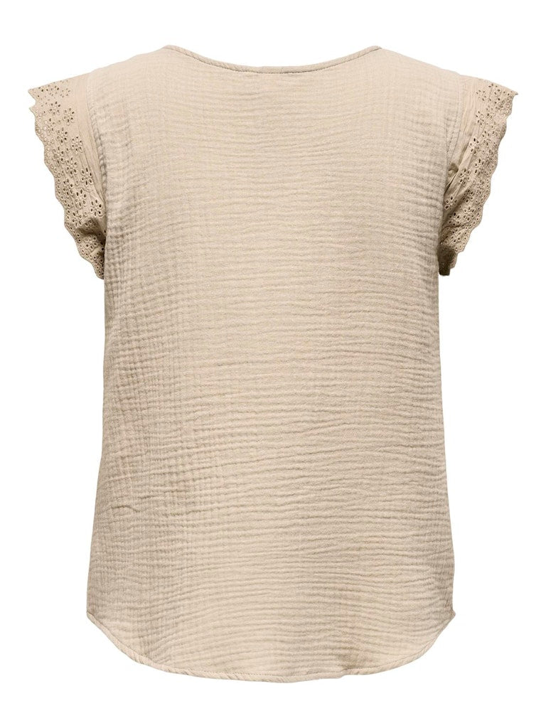 Onlthyra Sl Mix Top Noos Wvn Oxford Tan