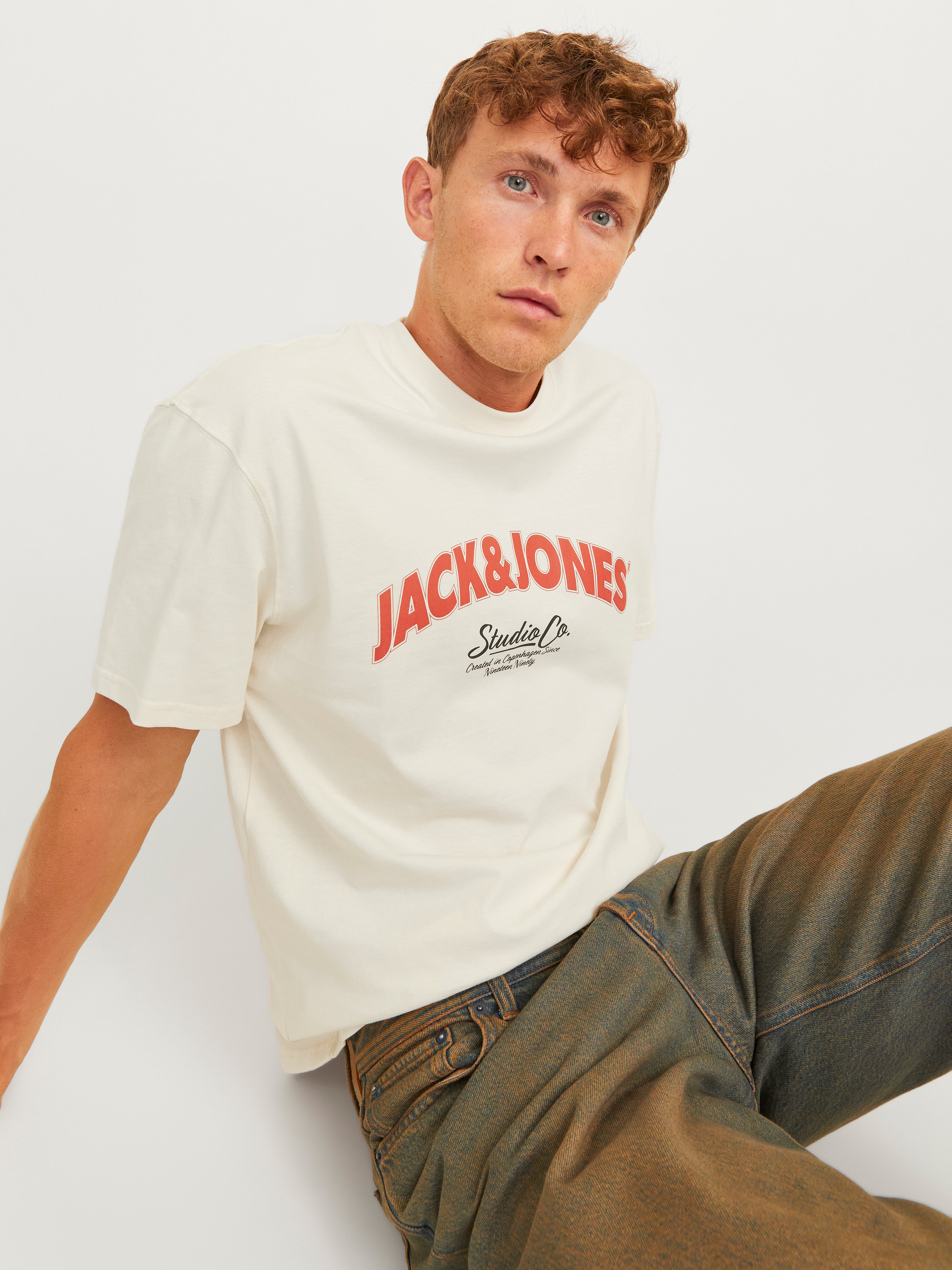 Jorbronx Arch Big Tee Ss Crew Neck Antique White
