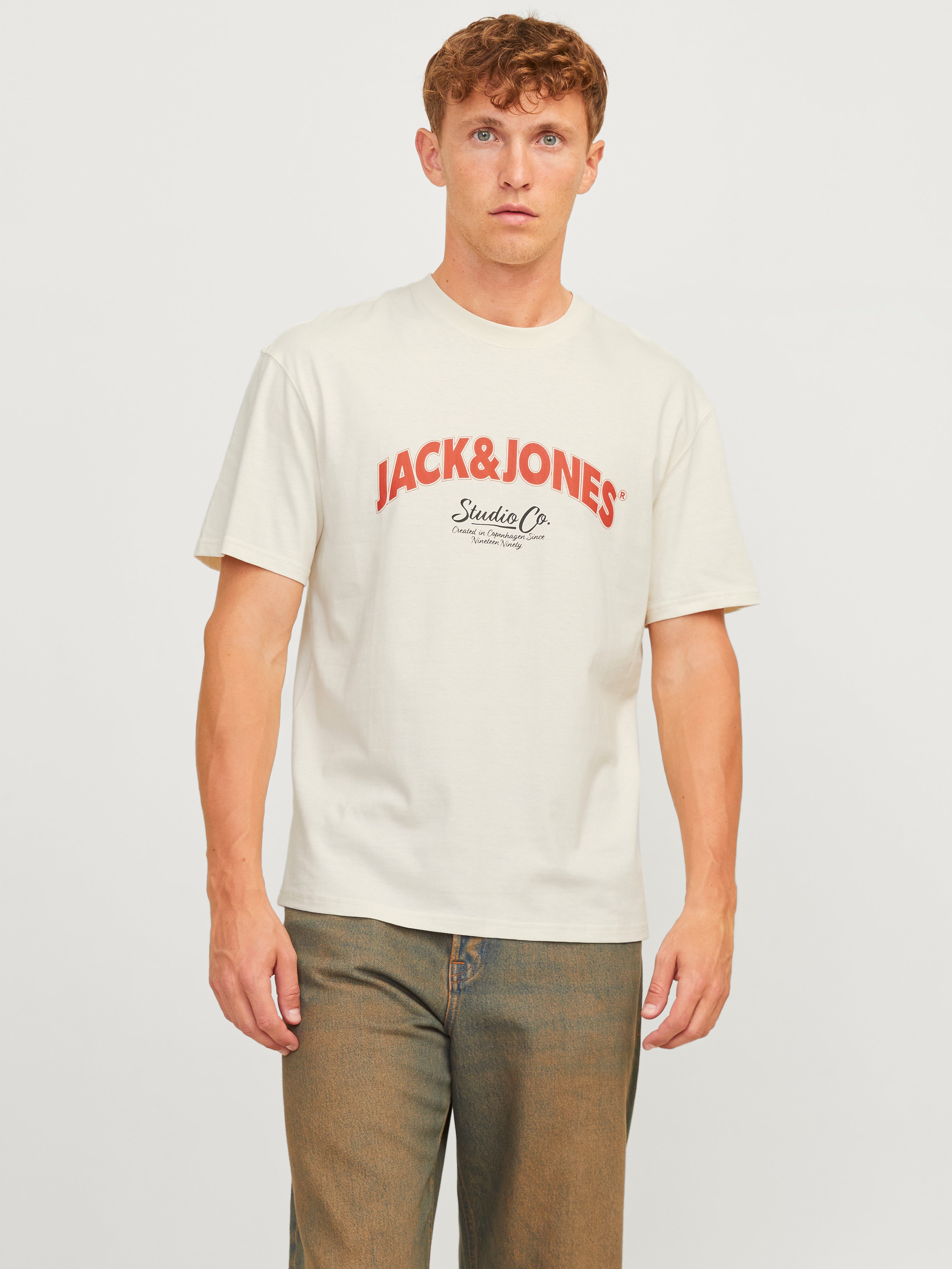 Jorbronx Arch Big Tee Ss Crew Neck Antique White